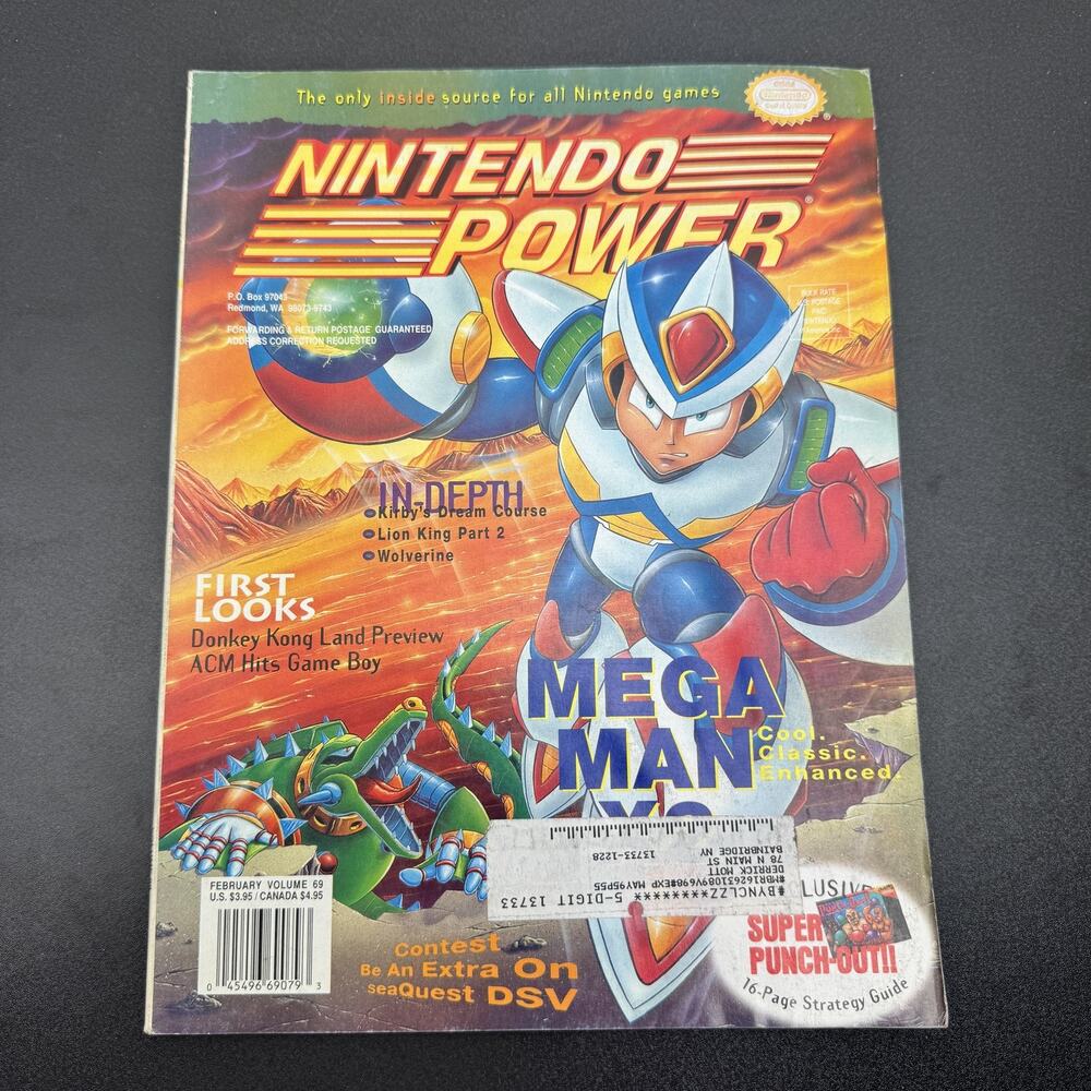 Nintendo Power Magazine Vol 69 February 1995 Mega Man X3 Super Punch-Out